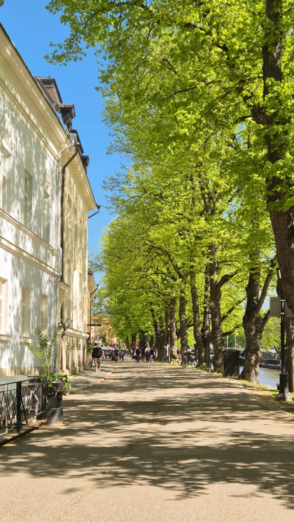 Summer in Turku, Finland – lush green parks and streets full of vibrant summer vibes.