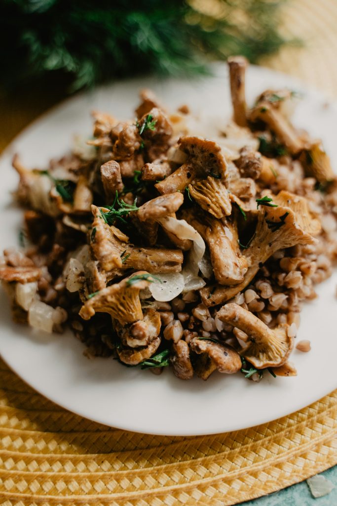 Fresh chanterelle mushrooms in autumn, a seasonal treat for a fall trip to Finland.