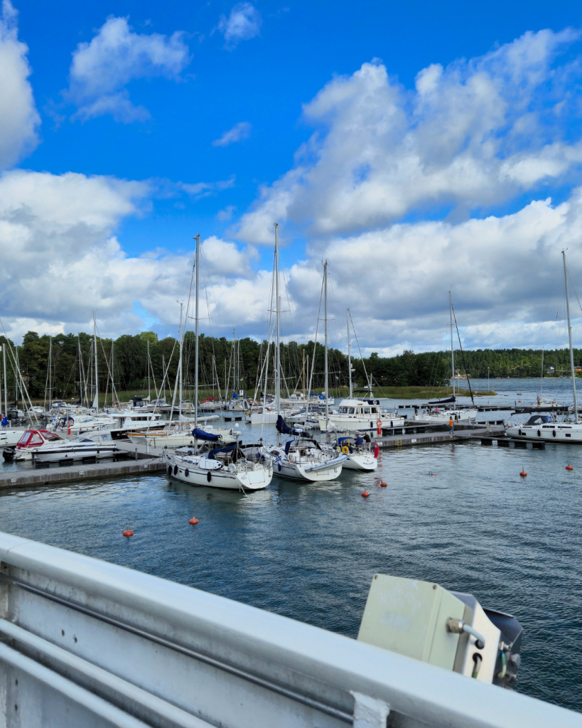 View of Nauvo harbour from the boat to Seili Island in the Finnish Archipelago.